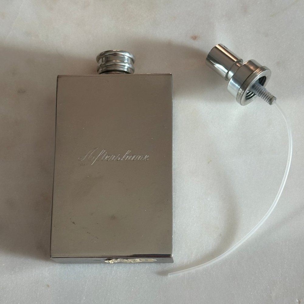 ENGLISH GENTLEMAN PEWTERWARE AFTERSHAVE CONTAINER WITH SPRAYER - NWT